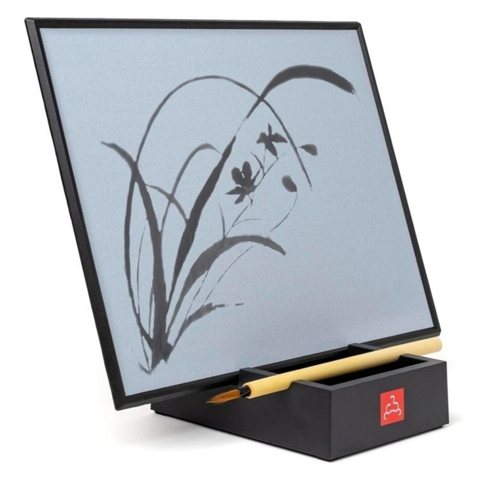 Original Buddha Board Art Set Water Painting Bamboo Brush Stand Gift College Zen